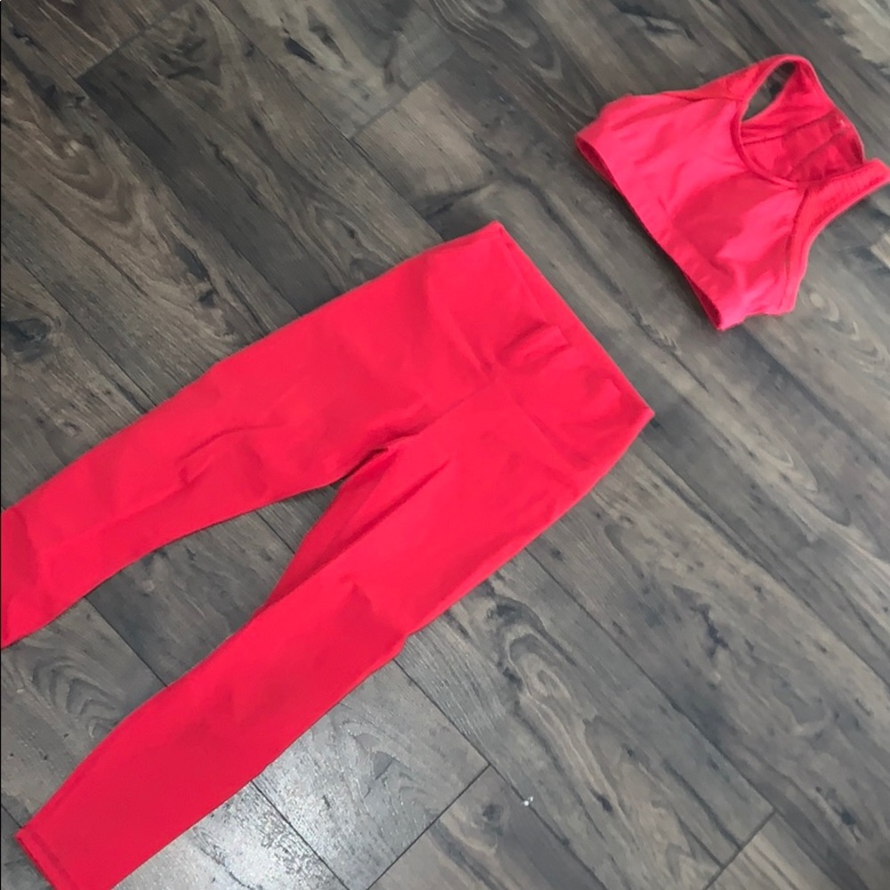 Red Fabletics Two Piece Set - image 1